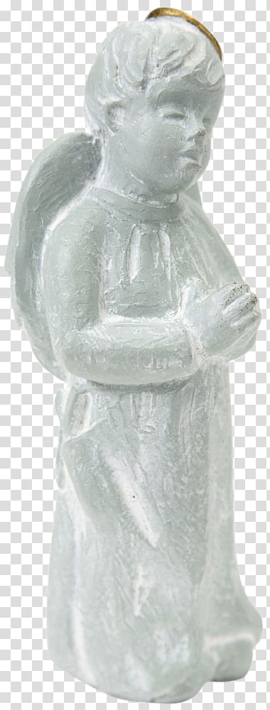 Guardian angel Sculpture Stone carving Color, green little boy transparent background PNG clipart