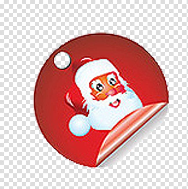 Santa Claus Reindeer, Santa Angular label transparent background PNG clipart