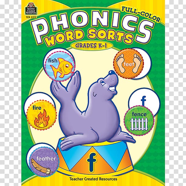 Full-Color Phonics Word Sorts Animal Book Font, book transparent background PNG clipart