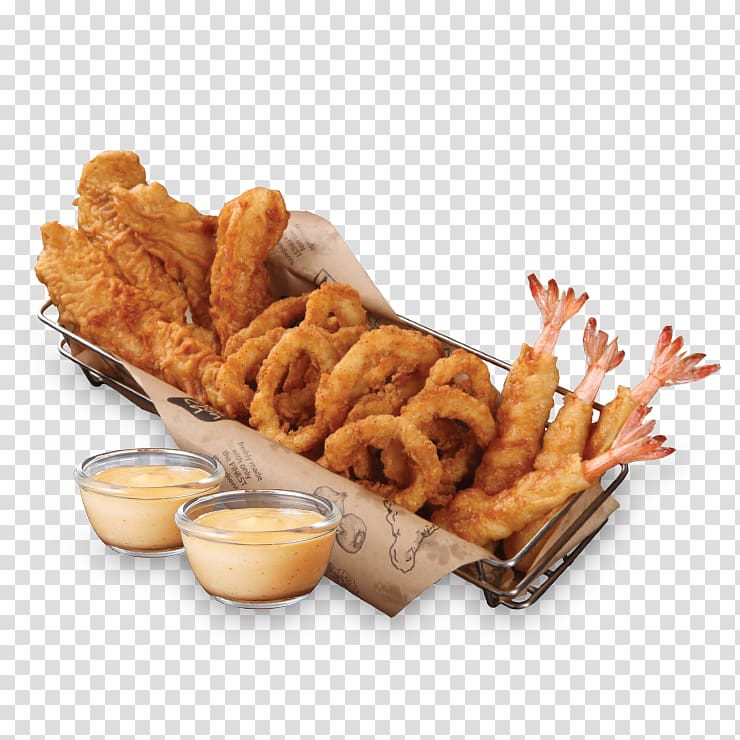 French fries Onion ring Fast food Pakora Korean fried chicken, Menu transparent background PNG clipart