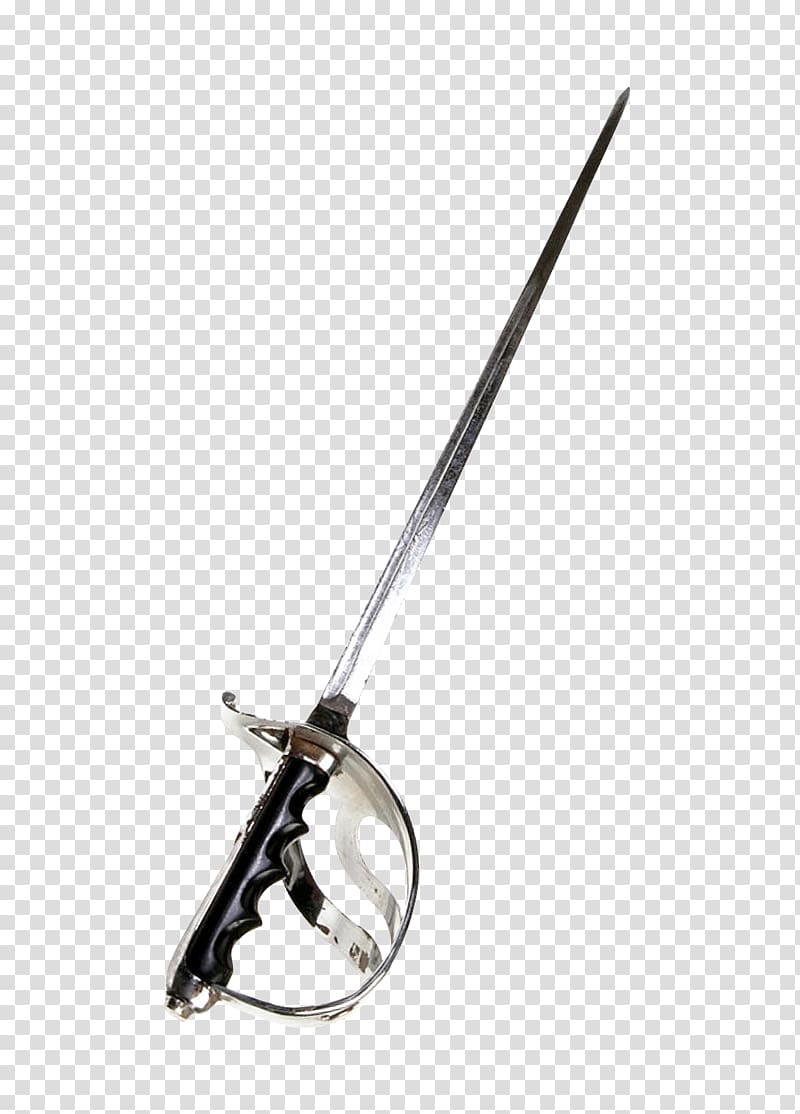 gray and black metal sabre, Cold weapon Font, Sword transparent background PNG clipart