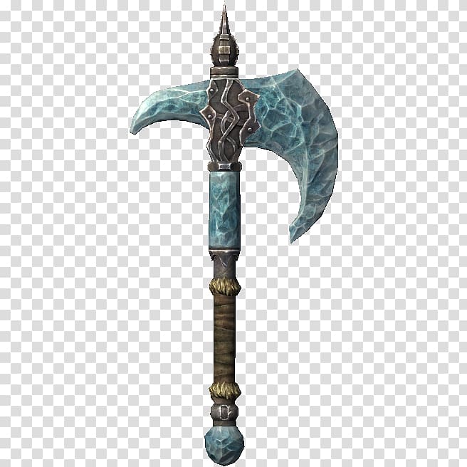 The Elder Scrolls V: Skyrim – Dragonborn Battle axe Weapon War hammer, Axe transparent background PNG clipart
