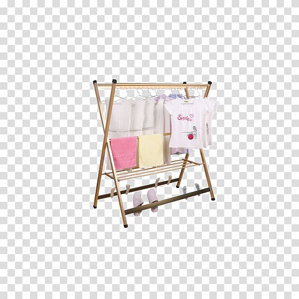Clothes horse Clothes hanger Floor, Beauty Aluminum X-type folding drying rack floor transparent background PNG clipart