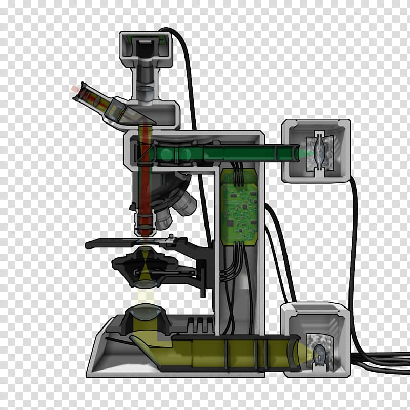 Light Fluorescence microscope Optical microscope, microscope transparent background PNG clipart