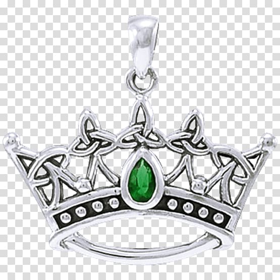 Locket Necklace Gemstone Silver Charms & Pendants, princess crown pendant transparent background PNG clipart
