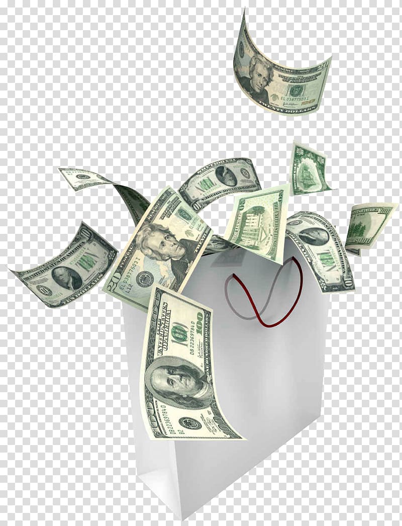 Banknote United States Dollar Business Money Service, Flying banknotes transparent background PNG clipart