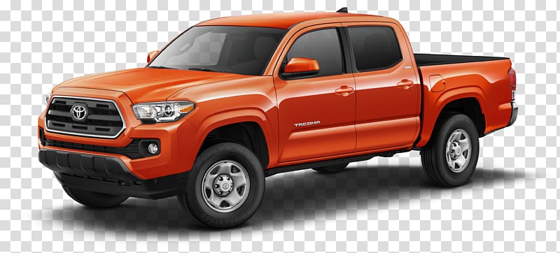 2018 Toyota Tacoma Double Cab 2018 Toyota Tacoma SR5 Pickup truck Car, pickup truck transparent background PNG clipart