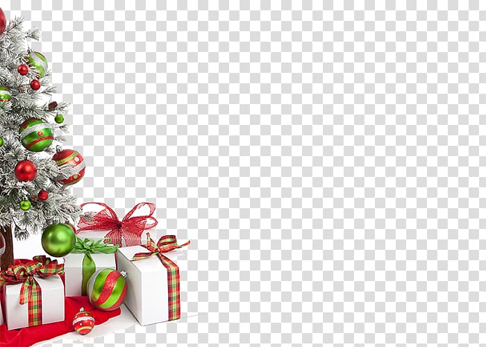 Christmas tree Sausage Christmas decoration Gift, Christmas gift box transparent background PNG clipart