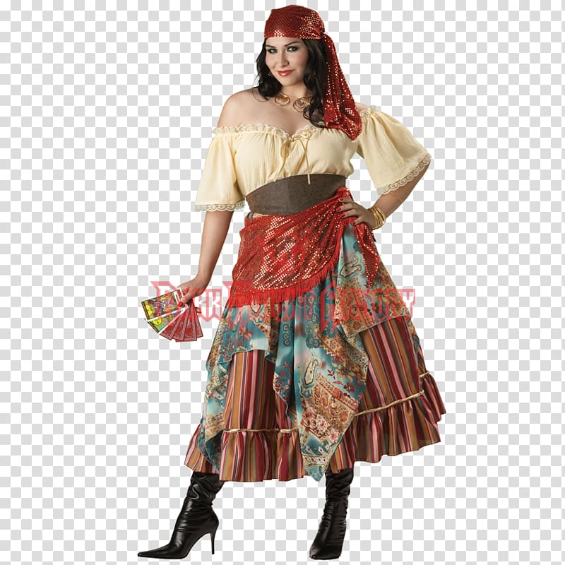 Halloween costume Costume party Clothing Romani people, fortune teller transparent background PNG clipart