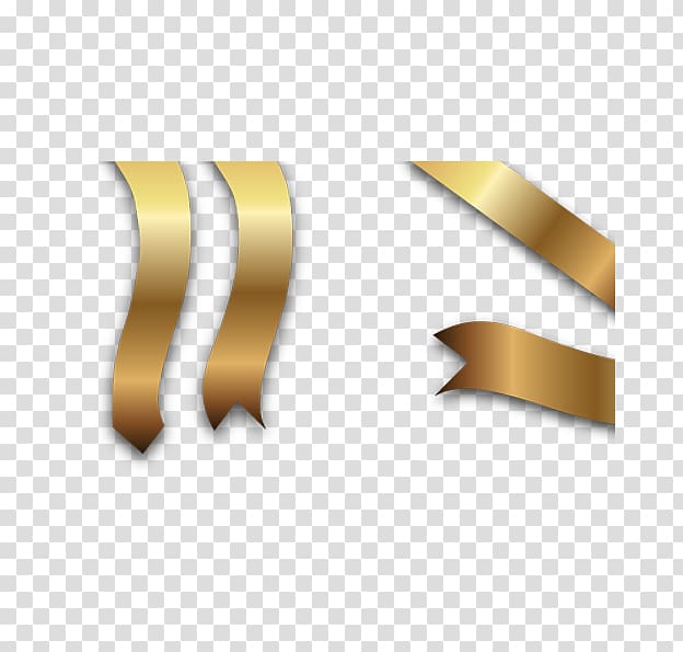 Ribbon Gold , Golden ribbon transparent background PNG clipart