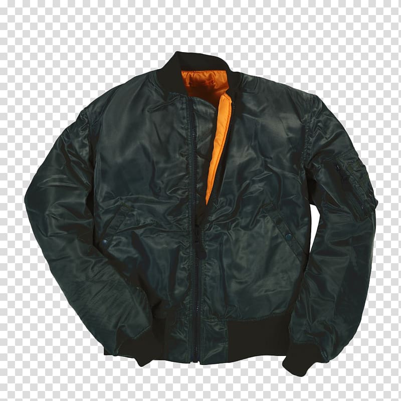 Leather jacket Authentic MA-1 Bomber Jacket Flight jacket, jacket transparent background PNG clipart