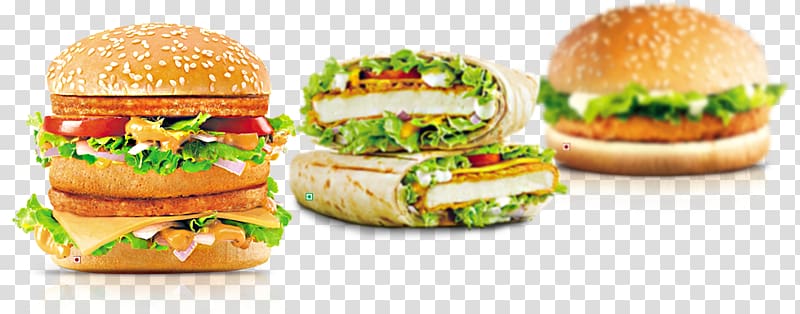 Cheeseburger McDonald's Big Mac Whopper Breakfast sandwich Wrap, bread transparent background PNG clipart