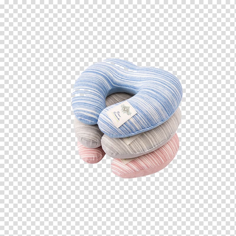 Pillow Neck Cushion, Simple small fresh U-shaped neck pillow transparent background PNG clipart