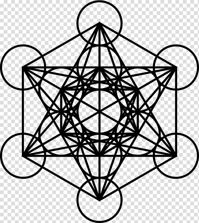 Metatrons Cube Sacred Geometry Overlapping Circles Grid Sacred