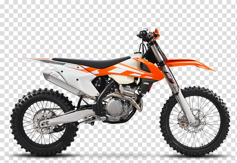 KTM 350 SX-F Enduro motorcycle KTM 450 EXC, dust boke transparent background PNG clipart