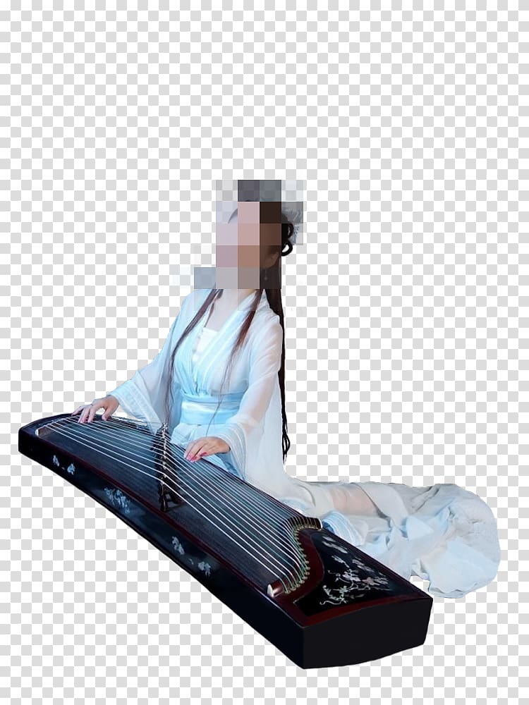 Guzheng Icon, Chinese wind costume women\'s zombie transparent background PNG clipart