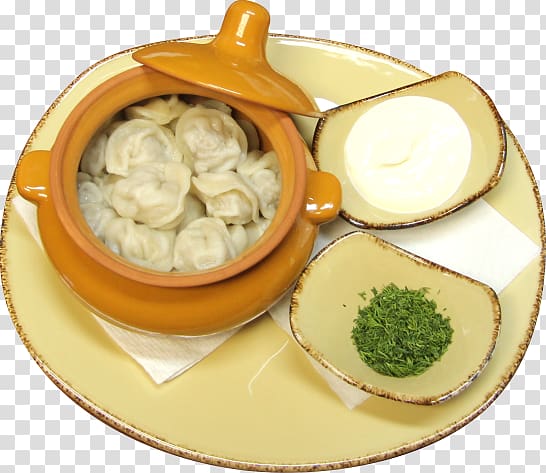 Pelmeni Momo Vegetarian cuisine Manti Hors d\'oeuvre, Menu transparent background PNG clipart