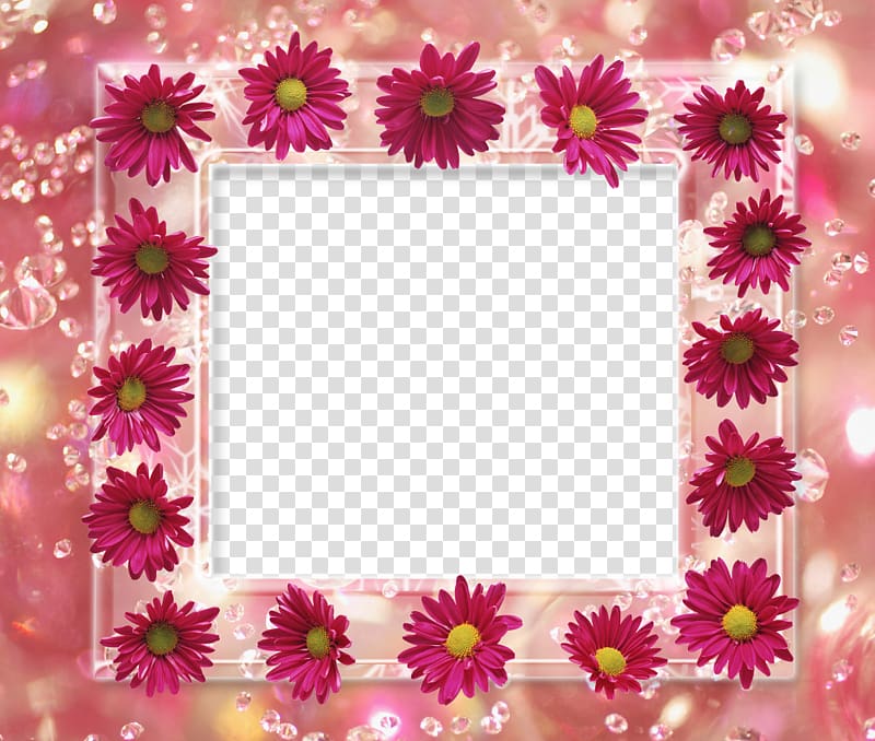 Borders and Frames Frames Flower , Abstract Floral Frame transparent background PNG clipart