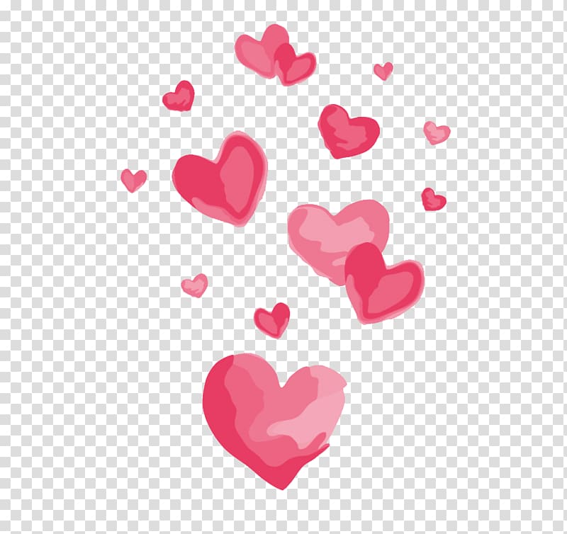 red heart illustration, Heart Euclidean , heart transparent background PNG clipart