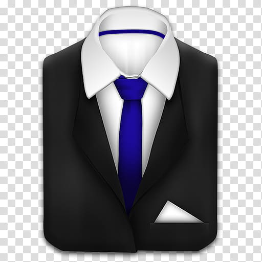 Necktie Suit Icon, Blue tie suit icon transparent background PNG clipart