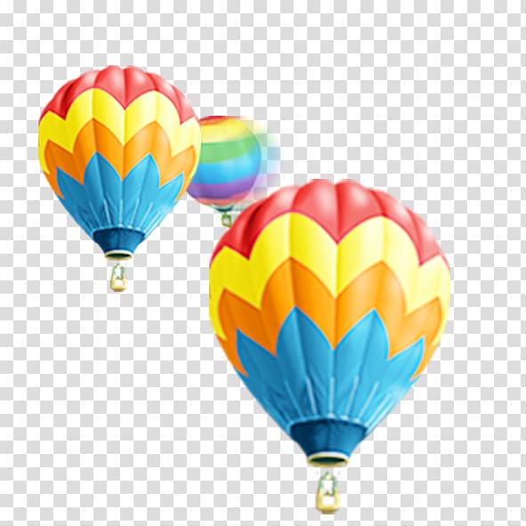 Balloon, Rainbow-colored parachute transparent background PNG clipart