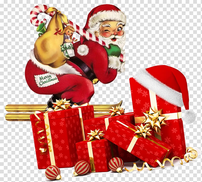 Santa Claus Christmas tree Gift Idea, Santa Claus transparent background PNG clipart