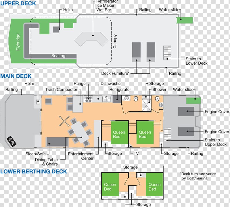 Floor plan Lake Powell Pontoon Houseboat, boat transparent background PNG clipart