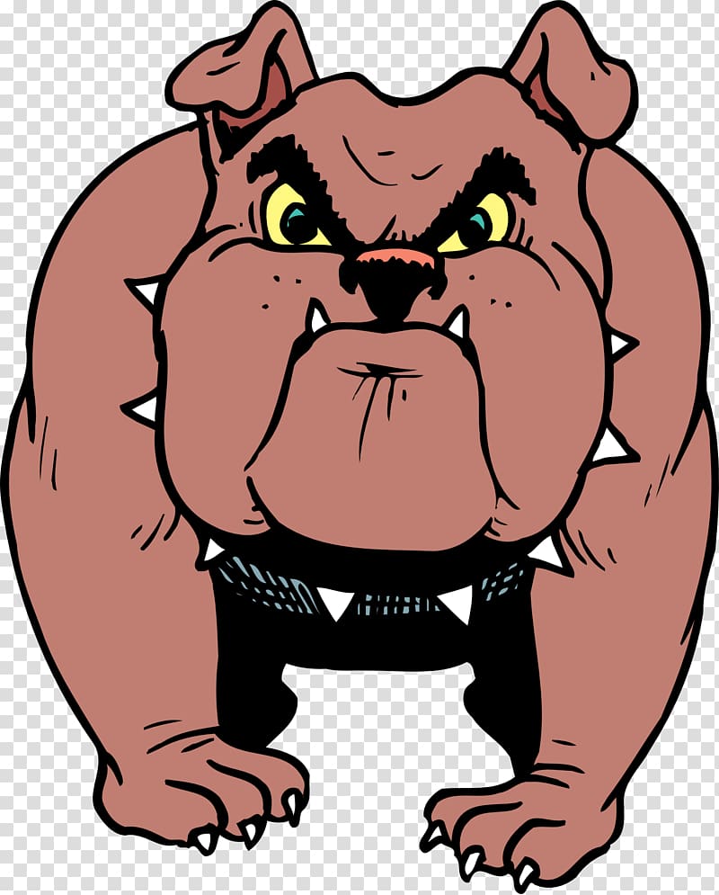 angry dog ​​wearing a collar transparent background PNG clipart