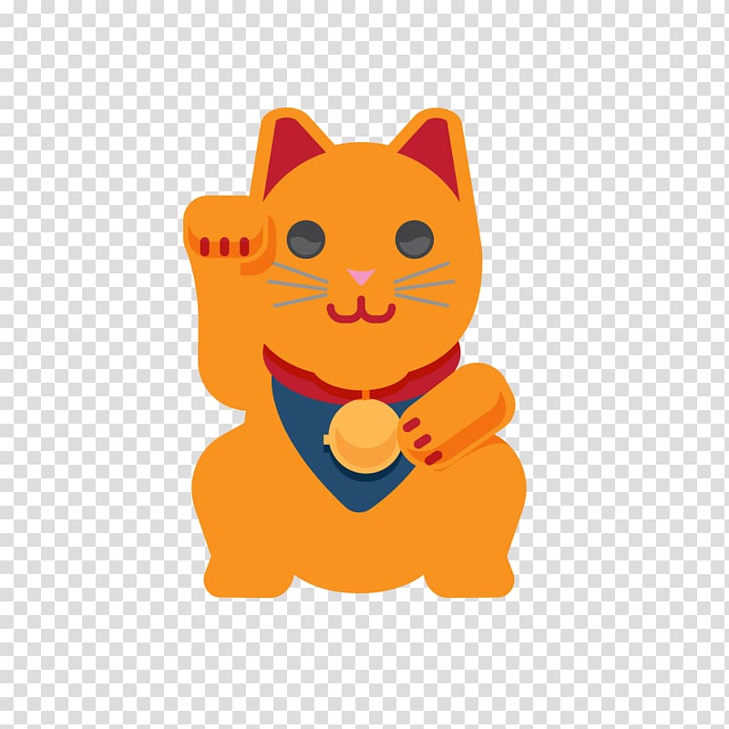 Whiskers Kitten Cat Maneki-neko Illustration, Lucky Cat cartoon ppt transparent background PNG clipart