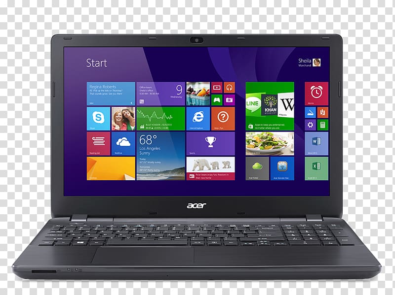Laptop Acer Aspire Intel Core AMD Accelerated Processing Unit, Laptop transparent background PNG clipart