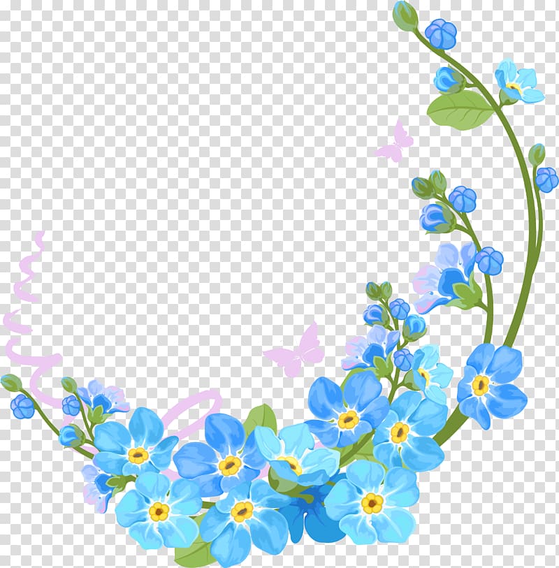 Borders and Frames Flower , spring transparent background PNG clipart