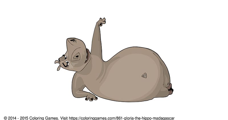 The Grim Adventures of Billy & Mandy Gloria Hippopotamus Madagascar Animation, hippo transparent background PNG clipart