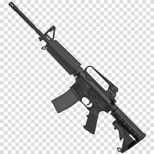 AR-15 style rifle Colt AR-15 Firearm Assault rifle Olympic Arms, assault rifle transparent background PNG clipart