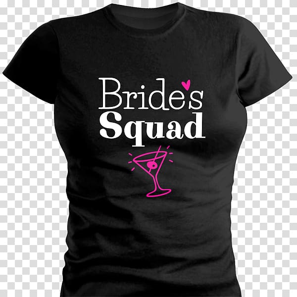 T-shirt Spreadshirt Sleeve Woman Infant, bride squad transparent background PNG clipart