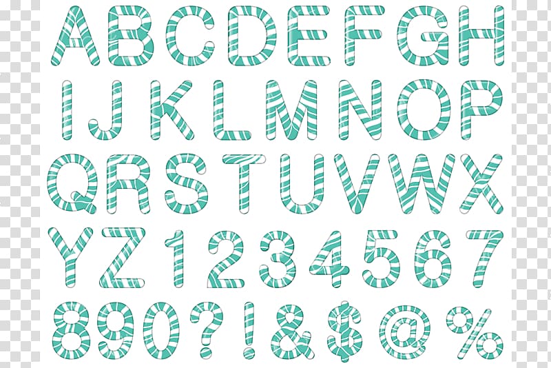 Graphic design Typeface Letter Font, CANDY Pattern transparent background PNG clipart