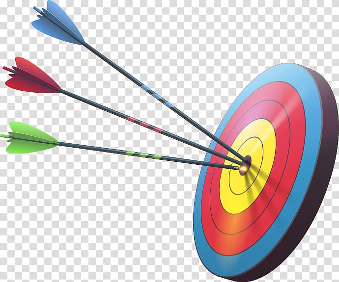 red and blue dartboard, Target archery Darts Bullseye, Hand drawn darts and target transparent background PNG clipart
