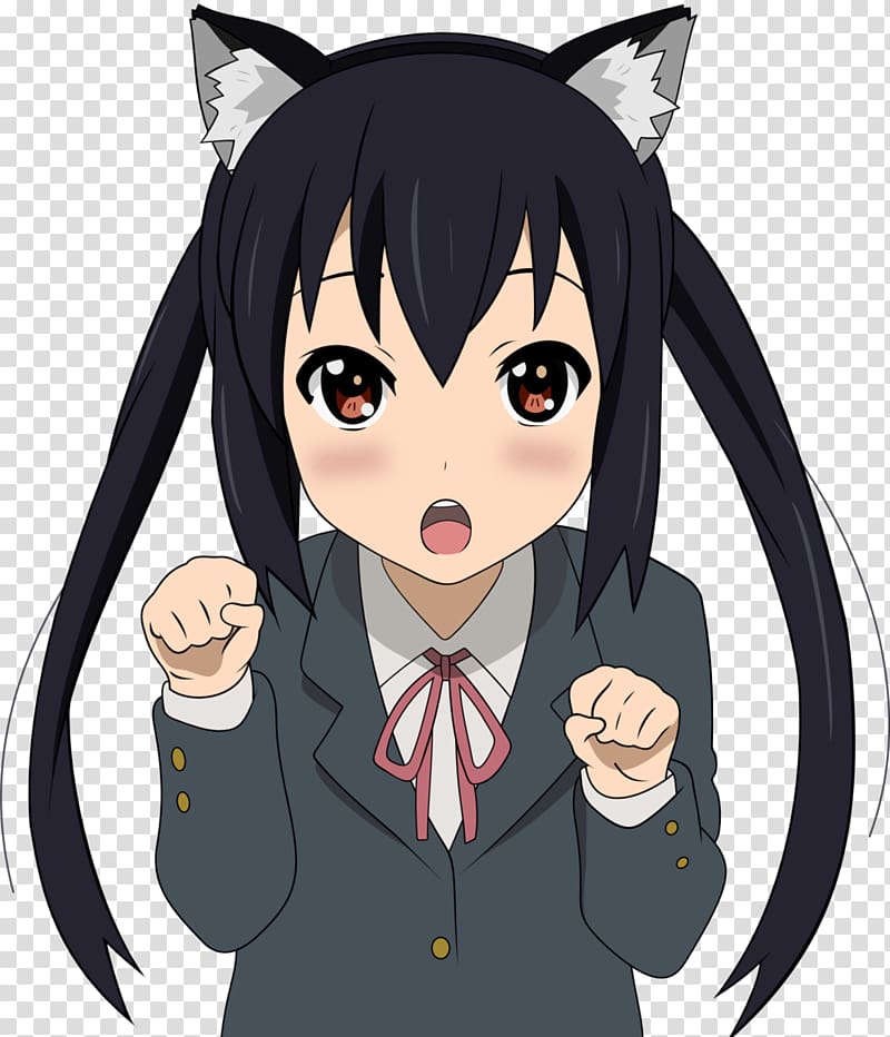 Azusa Nakano K-On! Nyan Cat Anime Tsumugi Kotobuki, Animation transparent background PNG clipart
