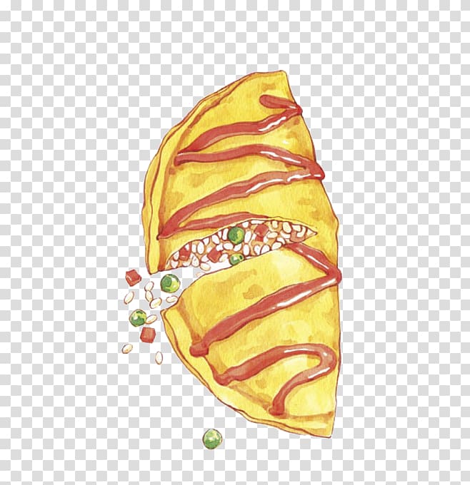 Omurice Fried rice Egg, Water board pattern painted eggs transparent background PNG clipart
