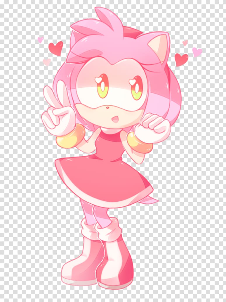 Amy Rose Sonic CD Sonic Mega Collection Sonic the Hedgehog Tails, Amy Rose transparent background PNG clipart
