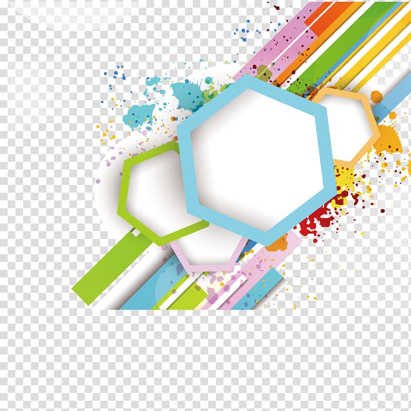 multicolored abstract illustration , Poster Geometric shape, paint splash transparent background PNG clipart