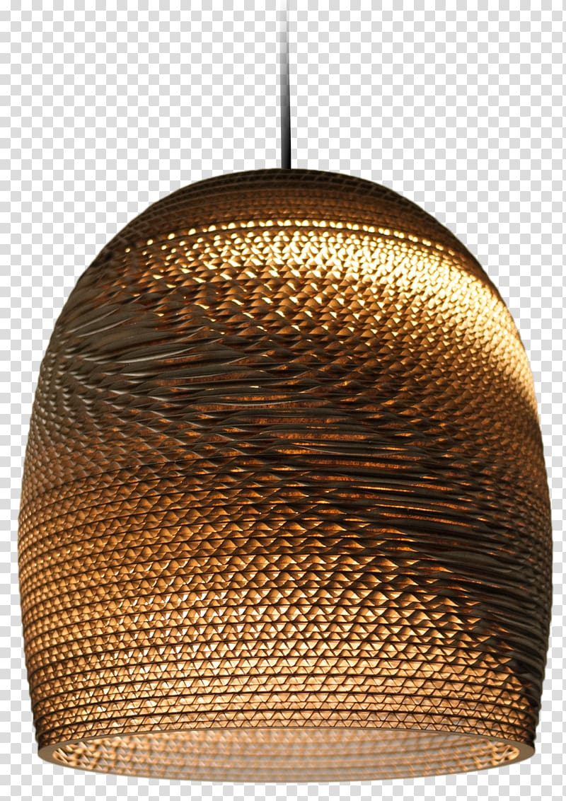 cardboard Pendant light Paper Corrugated fiberboard Recycling, Frank Gray transparent background PNG clipart