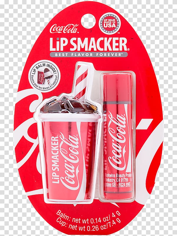 Coca-Cola Cherry Fizzy Drinks Lip Smackers, coca cola transparent background PNG clipart
