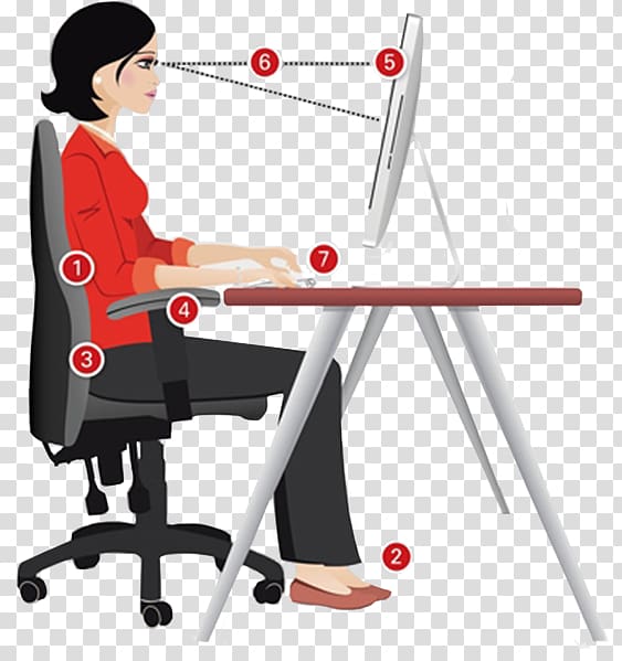 Table Computer mouse Computer keyboard Human factors and ergonomics Chair, Ergonomic transparent background PNG clipart