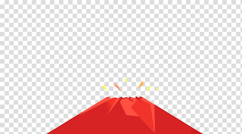 Triangle Red Pattern, volcano transparent background PNG clipart