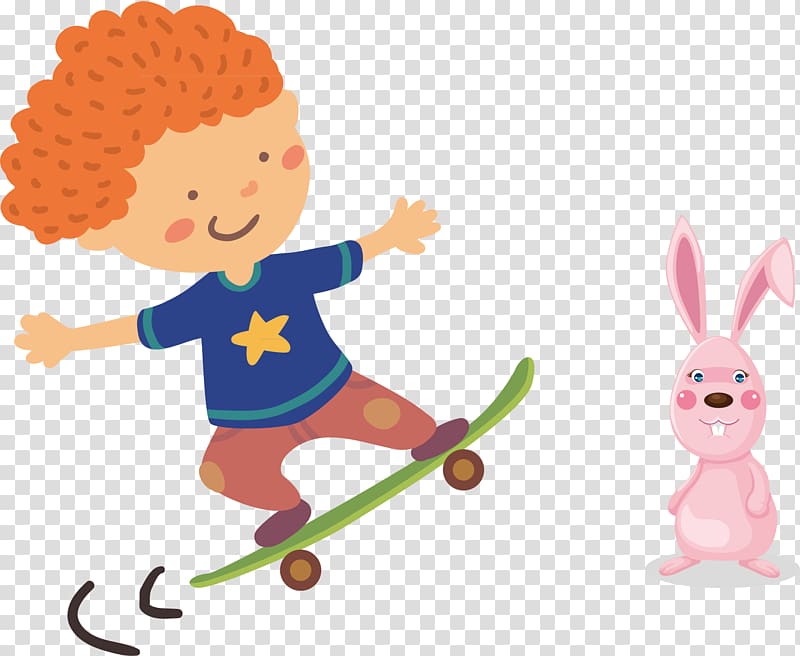 Cartoon Skateboard Test of English as a Foreign Language (TOEFL) Illustration, Cartoon Superman and animals transparent background PNG clipart