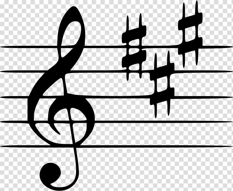 Staff Key signature Music theory, key transparent background PNG clipart