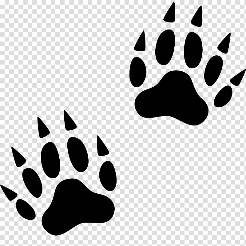 Paw Wolverine Cat Footprint Animal track, Tiger Paw transparent background PNG clipart