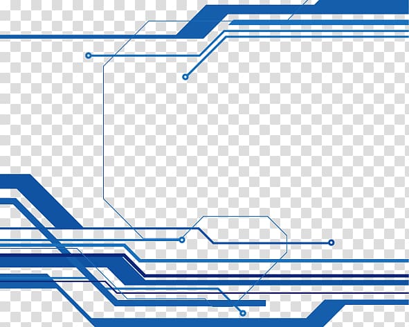 Technology Euclidean , Blue Line border, blue lines transparent background PNG clipart