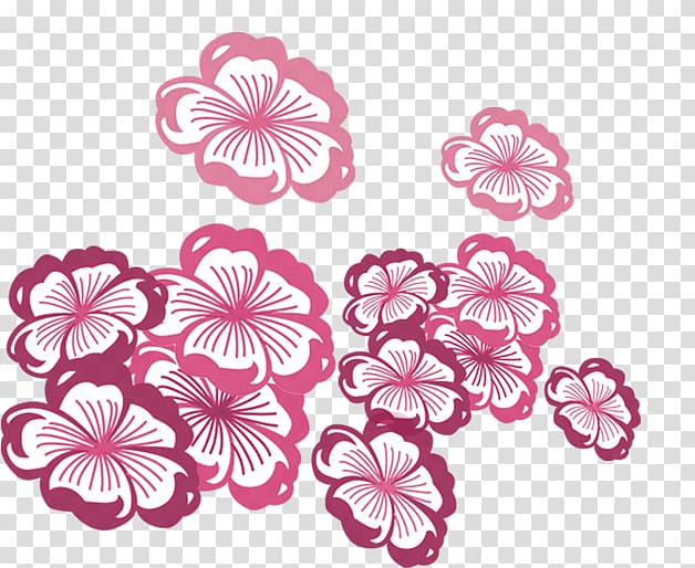 Chinesischer Knoten Chinoiserie, Color Ink Flower transparent background PNG clipart