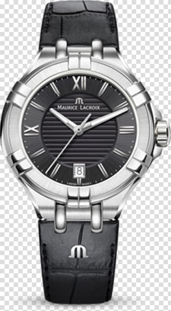 Maurice Lacroix Men\'s Watch Quartz clock Chronograph, watch transparent background PNG clipart